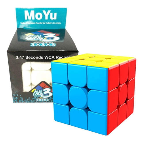 Cubo Mágico Barato Giro Rápido Profissional Magic Cube 3X3 - Moyu