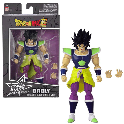 Boneco Dragon Ball Super Broly Saiyajin Articulado Bandai