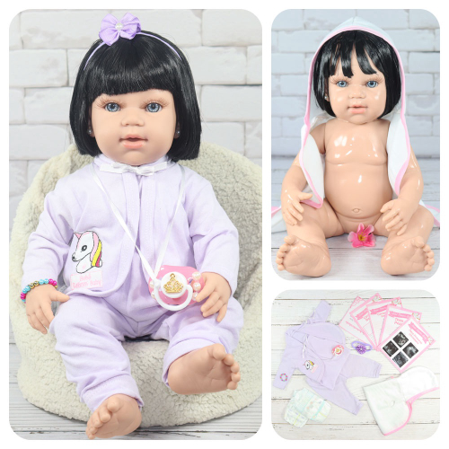 Bebe reborn Boneca estilo reborn Meu Bebezinho 1049 ED1 Brinquedos