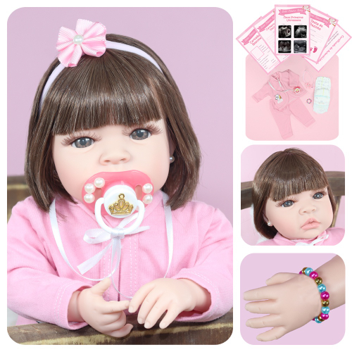 Boneca Bebe Reborn Menina Real + Enxoval Completo