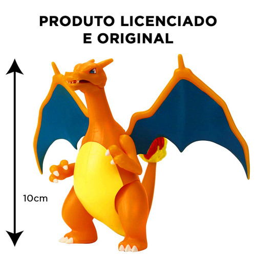 Brinquedo Boneco Articulado Pokemon Charizard 10 Cm Original Sunny