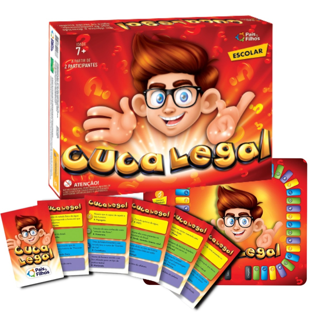 Brinquedo Jogo Educativo Cuca Com 1300 Perguntas Expertio