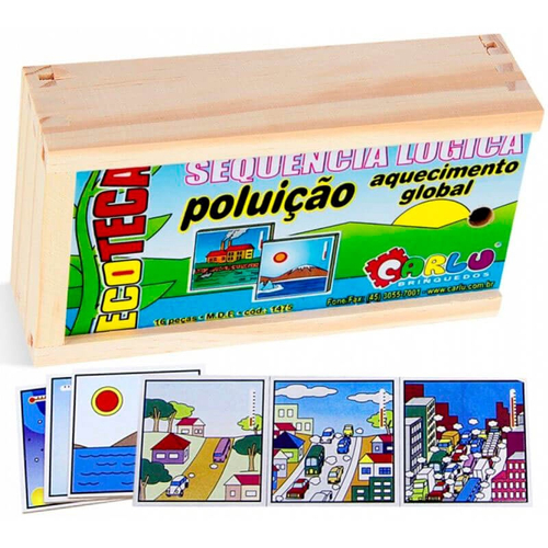 Jogo Sequencia Logica de Tempo 16 pcs MDF 1111 Carlu - Outros Jogos -  Magazine Luiza