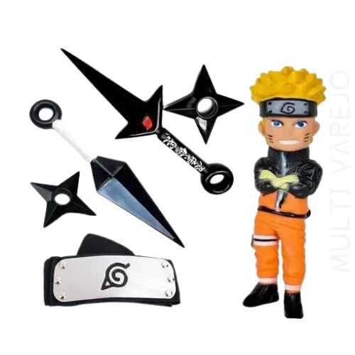 Combo Minato Manto Hokage + Kit Anime Naruto Completo Geek em