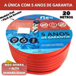 Mangueira 20 Metros Siliconada Anti-Torção Laranja Chata é boa?