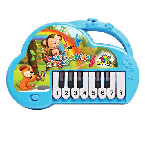 Piano infantil teclado musical bebe ia ia o bichos tecladinho bebe