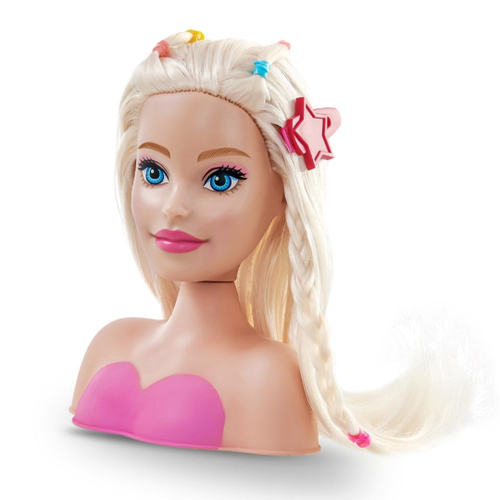 Boneca Pentear Maquiar Barbie Salão Barbie Busto Mãos Fala