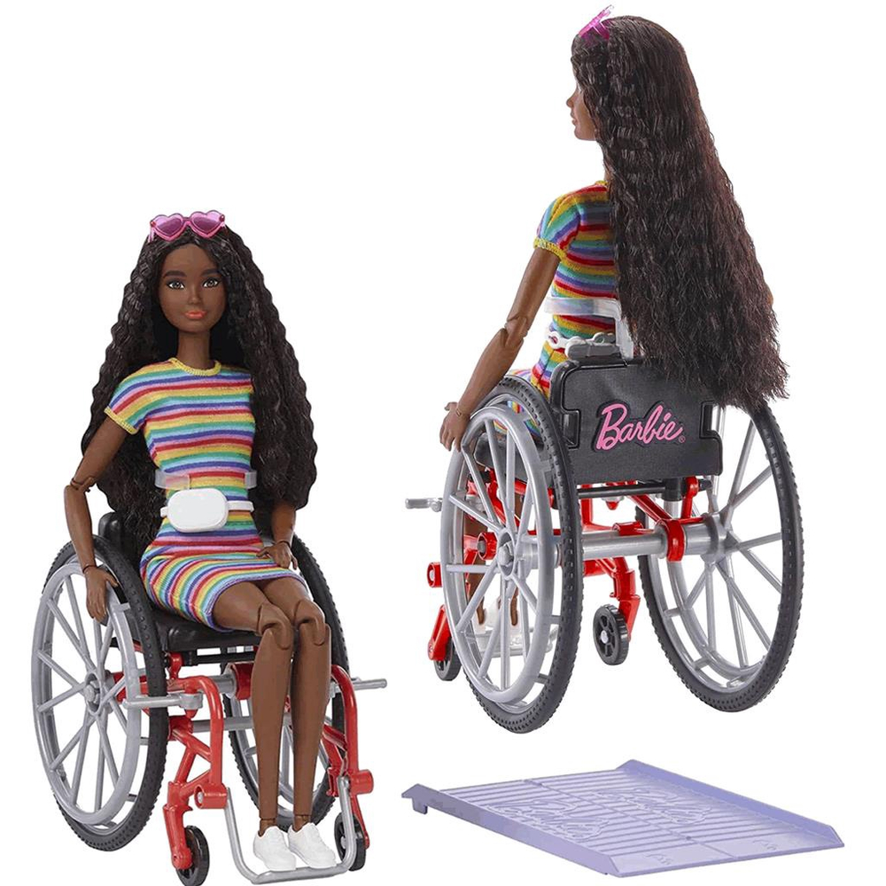 Boneca Mattel Barbie Negra Com Cadeira De Rodas - GRB94