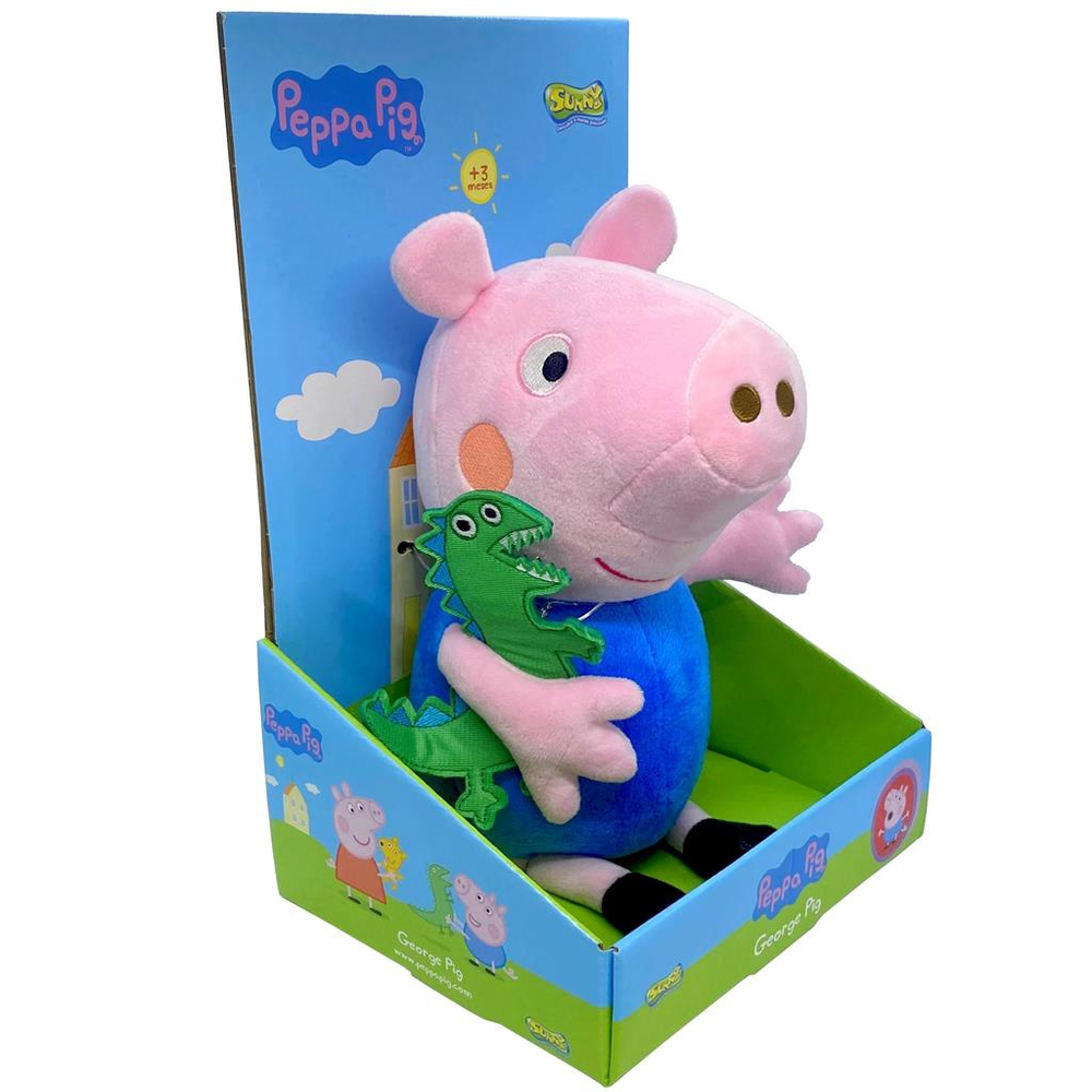 Dinossauro de Pelucia do George do Desenho Peppa Pig 20cm