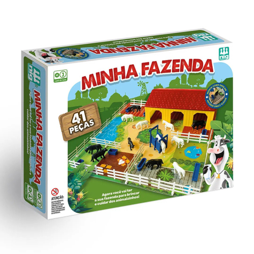 Brinquedo Minha Fazenda Jogo de Montar 41 Peças Com Animais - Nig  Brinquedos na Americanas Empresas