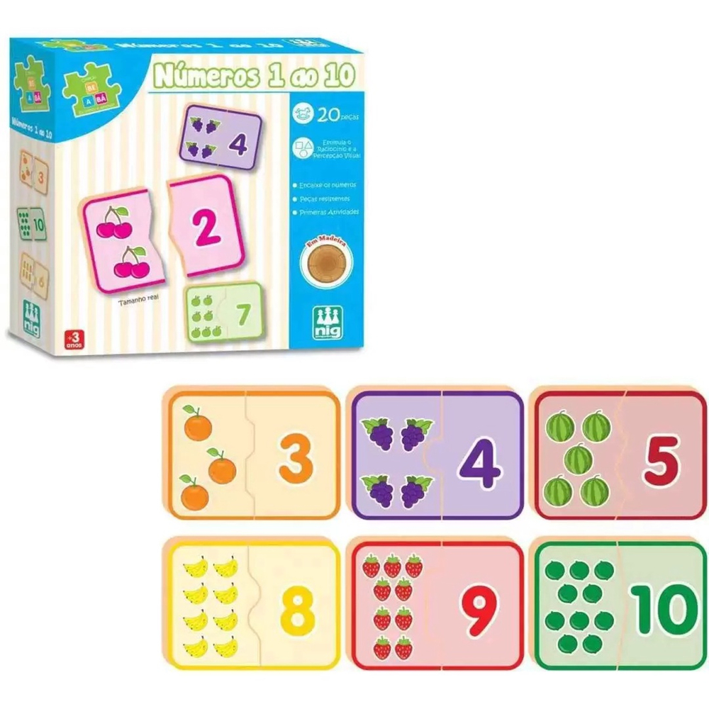 yeacher Número de madeira Quebra-cabeça Jogo de Tabuleiro Jogo de Matemática  Brinquedos de Aprendizagem Precoce Forma de Cor Número de Classificação  Contando Educação Pré-escolar Melhor Presente para 3-6 : :  Brinquedos e