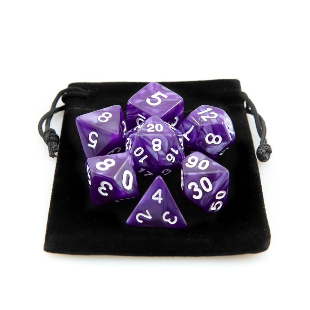 Kit de Dados de Tabuleiro RPG 7 unidades Jogos D&d D4 D6 D8 D10