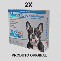 Combo 2un Antipulgas E Carrapatos NexGard 4 A 10 Kg 6 Comp é boa?