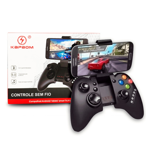 Gamepad Pro 5.0 sem fio e com bluetooth, controle para jogos para Apple IOS  e Android