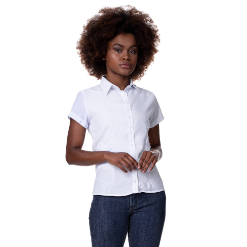 Camisa social hot sale branca feminina