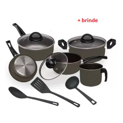 Conjunto Jogo de Panelas kit 8 Peças Elegan E Tampa De Vidro é boa?