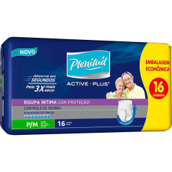 Roupa Íntima Descartável Plenitud Active Plus p/m 16 Un é boa?