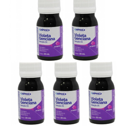 Kit c/5 Violetas Genciana Solução 1% 30ml Uniphar é boa?
