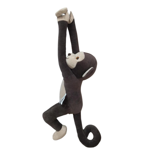 Macaco de pelúcia agarradinho