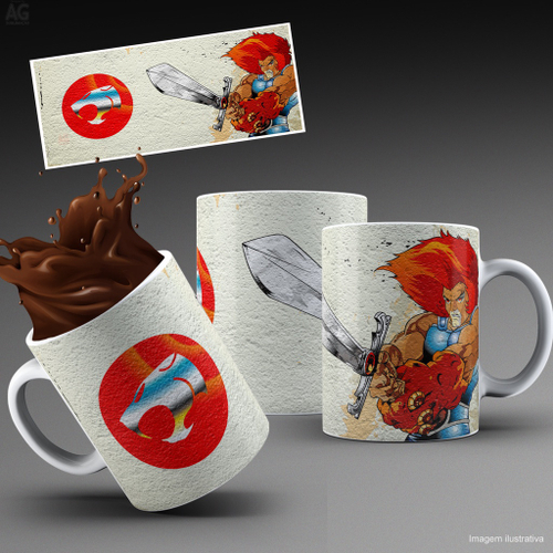 Caneca personalizada ThunderCats Escamoso (Desenhos Anos 80) Cerâmica 325ml  - Los Canequeiros - Canecas - Magazine Luiza