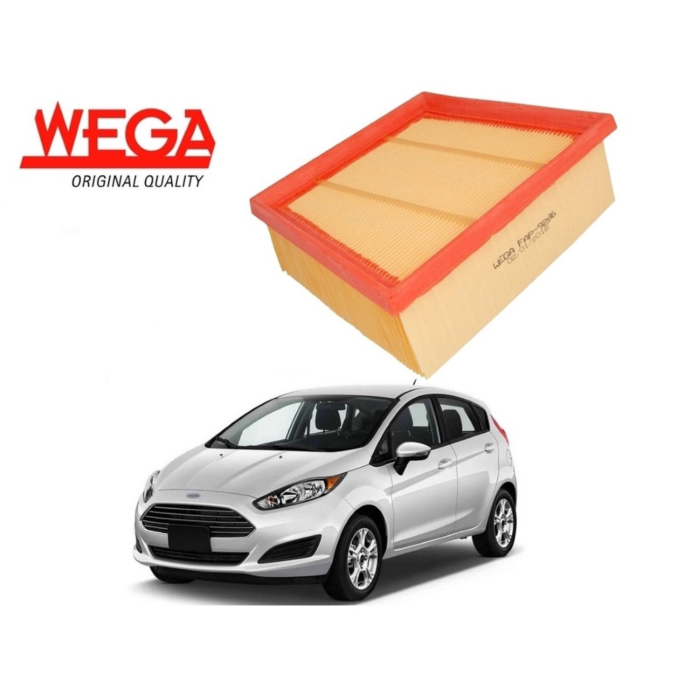 Filtro De Ar Wega Ford New Fiesta Sigma A No Shoptime