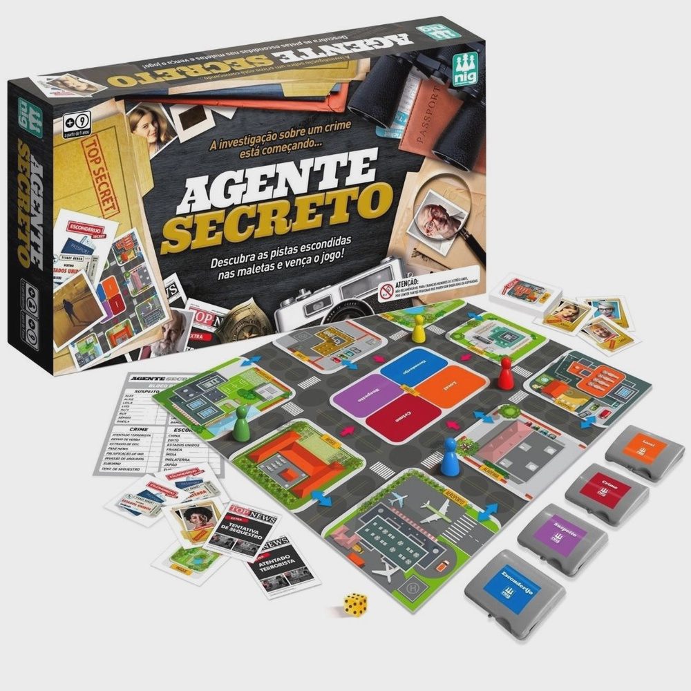 Jogo Suspeito Descubra Todos Os Mistérios Tabuleiro Detetive - ShopJJ -  Brinquedos, Bebe Reborn e Utilidades