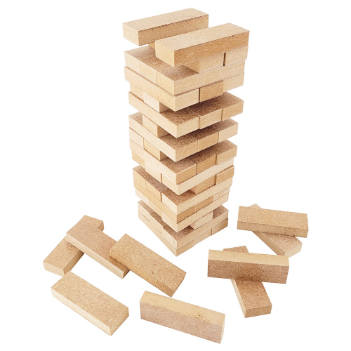 Jogo Torre Equilíbrio Jenga 54 Peças Madeira Junges - Loja Zuza Brinquedos