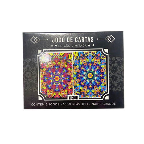 Jogos De Carta Uno + Baralho Duplo De Plástico Kit 2 Peças