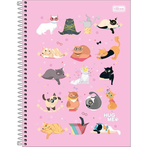 Caderno Quadriculado Gato Galactico Brochurão Capa D Tilibra - MEGA IMPRESS  - Papelaria, Copos Personalizados, Gráfica Rápida e Muiiito mais