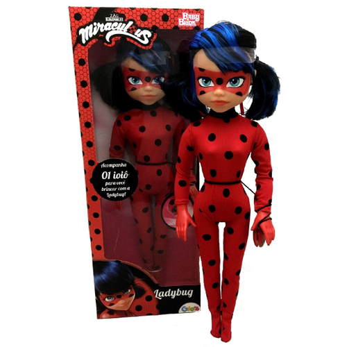 Miraculos Ladybug Boneca Com Ioiô Infantil 52cm Grande Desenho