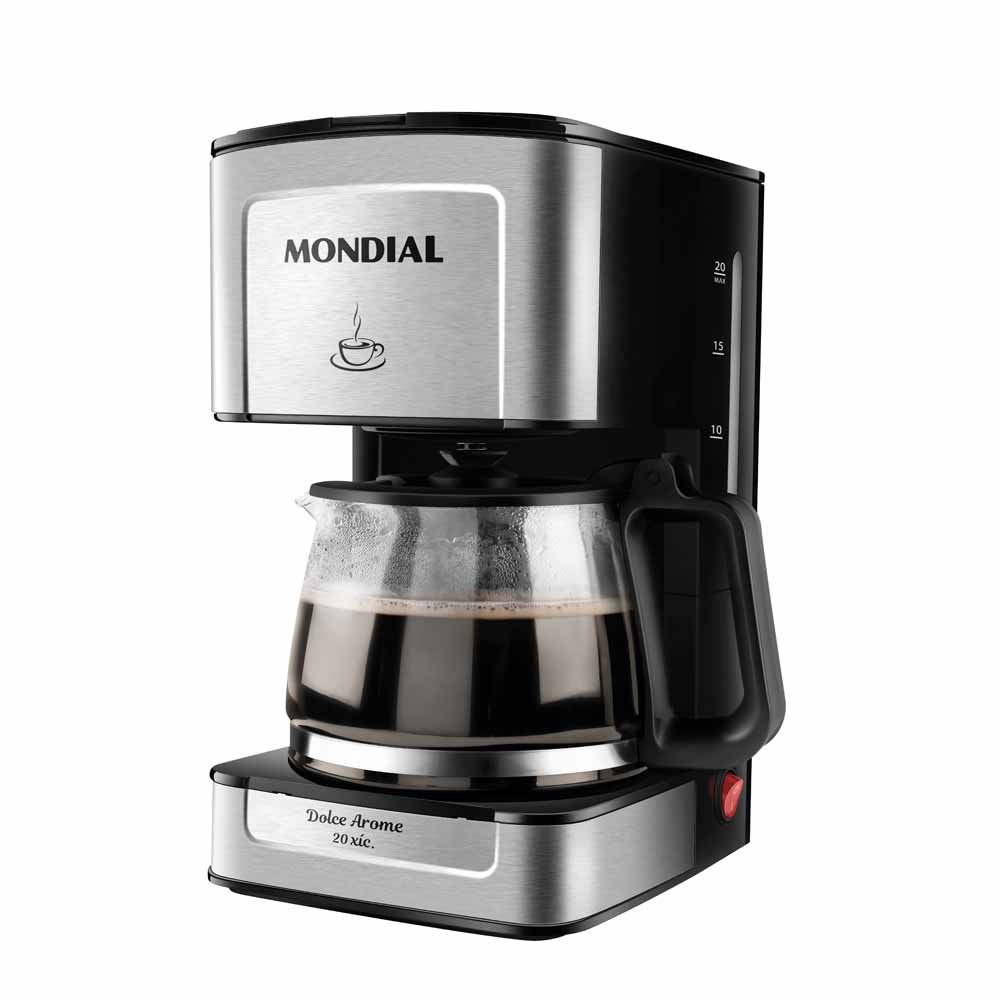 [APP] Cafeteira Elétrica Dolce Arome, Mondial, 127V, 800W, Preto/Inox - C-44-32X-SI