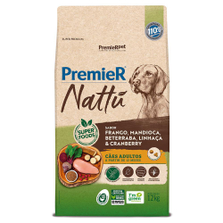 Ração Premier Nattu Cães Adultos Frango E Mandioca 12Kg Menor preço em Ração Premier Nattu Cães Adultos Frango E Mandioca 12Kg