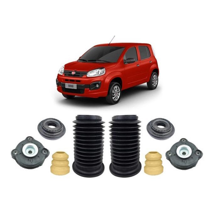 Kit batente suspens o dianteira fiat uno 2017 2018 2019 2020 no shoptime