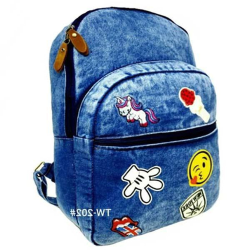 Mochila store escolar jeans