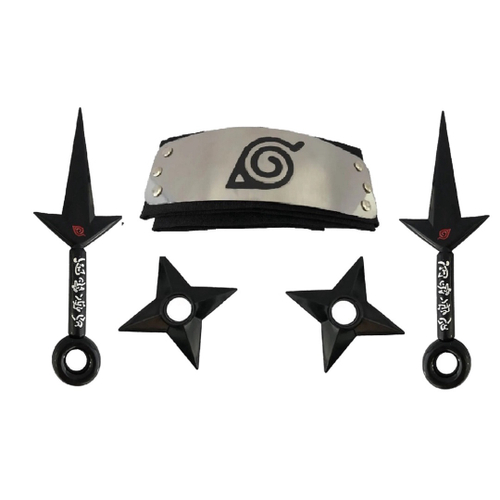 kit Bandana Naruto aldeia da folha Renegado, Kunai, Shuriken