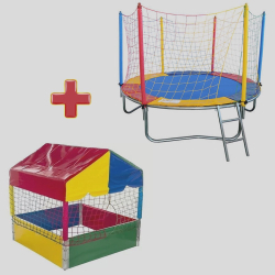 Cama Elástica Pula Pula Trampolim 2,30m Resistente + Casinha Piscina de Bolinhas 1,00m Quadrada Nacional Premium é boa?