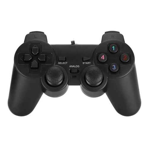 Controle joystick usb para jogar no computador pc notebook em promo o