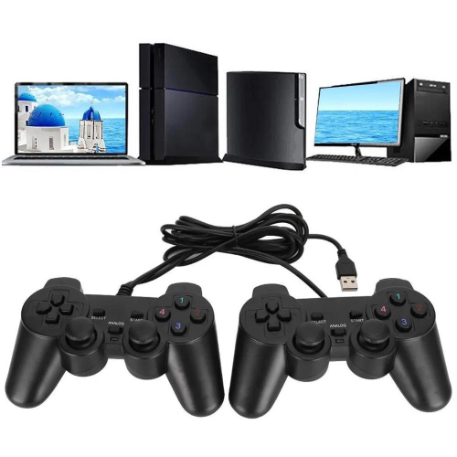 Controle joystick usb para jogar no computador pc notebook em promo o