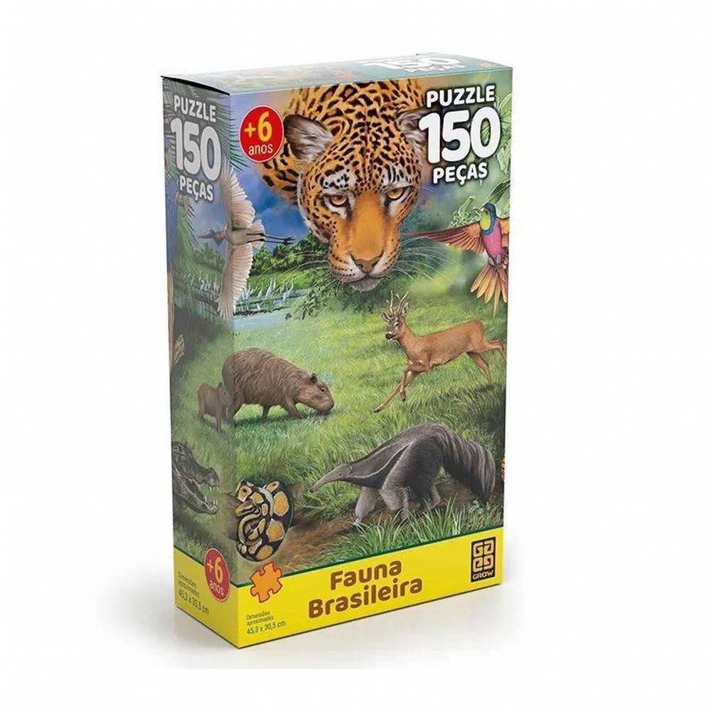 Jogo Quebra Cabeca Puzzle 150 Pecas Fauna Brasileira no Shoptime