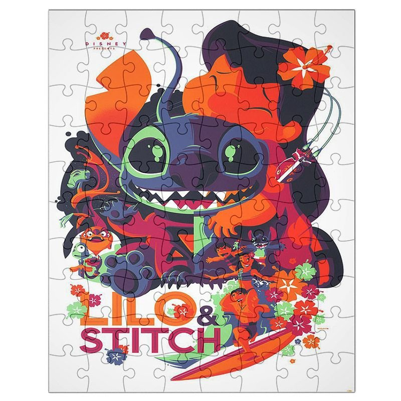 35/300/500/1000 pçs disney lilo & stitch quebra-cabeça dos