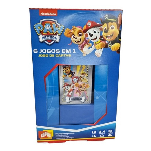 Jogo Cartas Patrulha Canina Infantil Baralho Brinquedo Copag