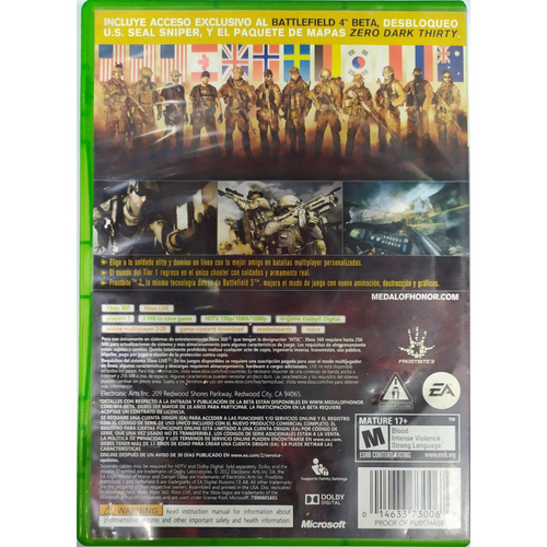 Medal of Honor Warfighter - Jogo XBOX 360 Mídia Física