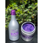 Kit shampoo E mascara matizador violeta uniliss 500 ml