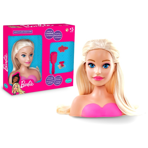 Boneca Barbie Styling Head Faces Busto Barbie Acessórios E maquiagem Mattel  - Ri Happy