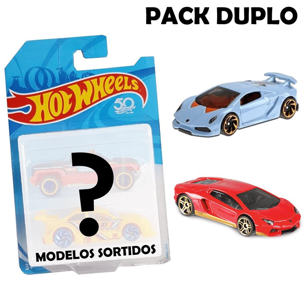 Hot Wheels Kit com 2 Carrinhos - Mattel