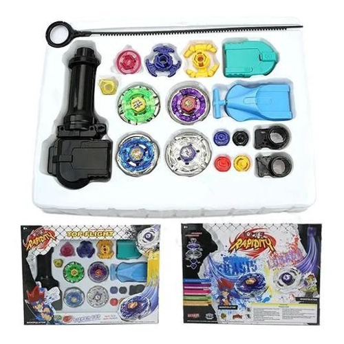 Kit Beyblade Metal 5D Brinquedo 4 Peões Led Toys na Americanas Empresas