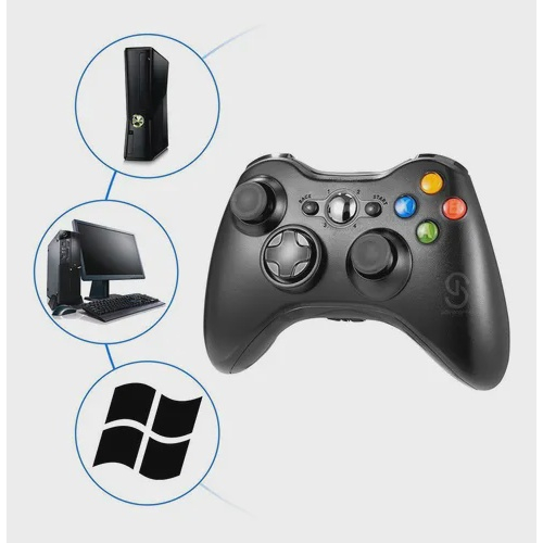 Controle Sem Fio Xbox 360 Compatível Com Computador Notebook