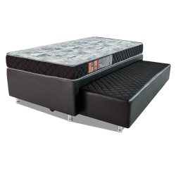Conjunto Colchão Espuma D28 Certificada + Cama Box Solteiro Bicama Mola Bonel bf Colchões 88x188x51cm Menor preço em Conjunto Colchão Espuma D28 Certificada + Cama Box Solteiro Bicama Mola Bonel bf Colchões 88x188x51cm