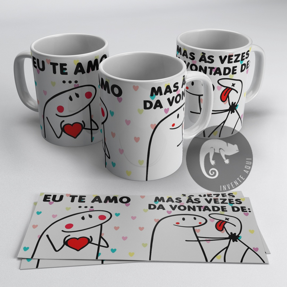 Caneca Cerâmica Florks Meme Dia dos Namorados Já Faz Uns Anos Que a Gente  Se Atura - 325ml no Shoptime