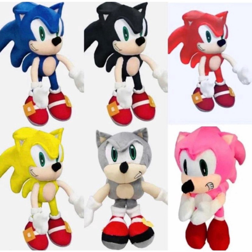 Boneco Sonic pelúcia